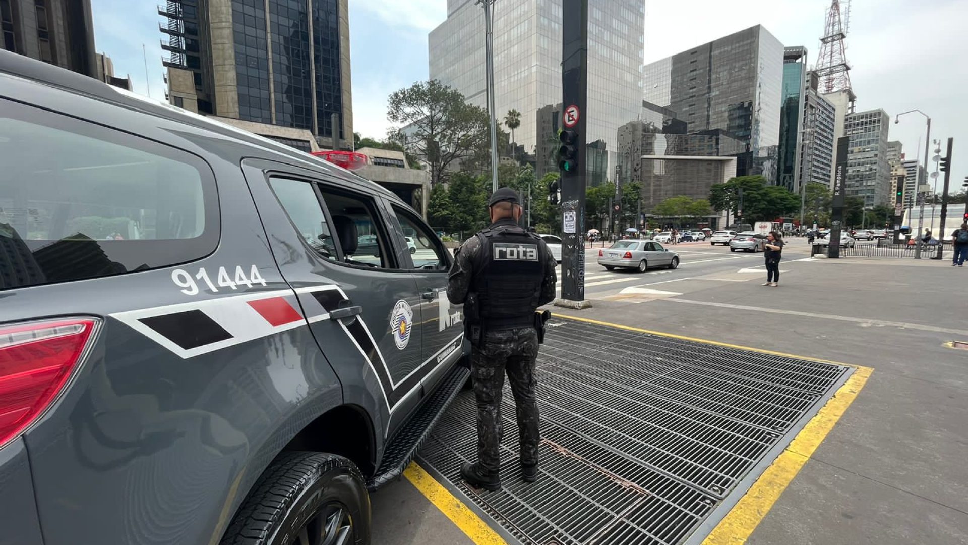 Polícia Militar na Avenida Paulista